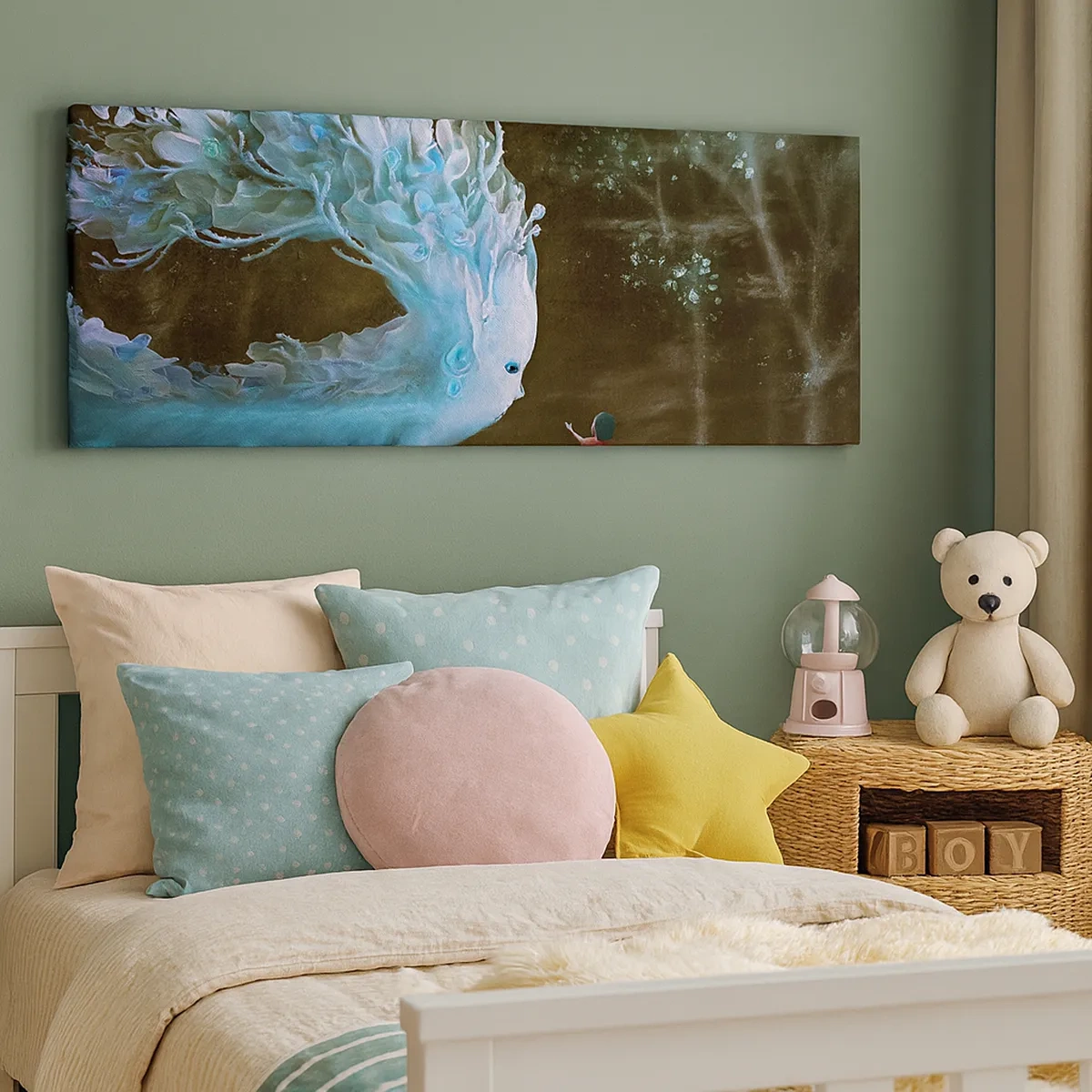 Schilderen op canvas - Fantastische ontmoeting - 30x30 cm