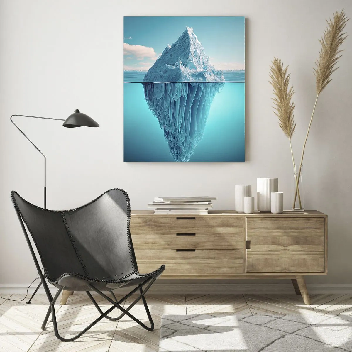 Schilderen op glas - Koningin van het ijs - 50x70 cm