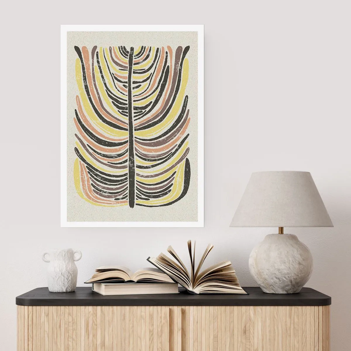 Poster - Abstractie vol leven - 50x70 cm