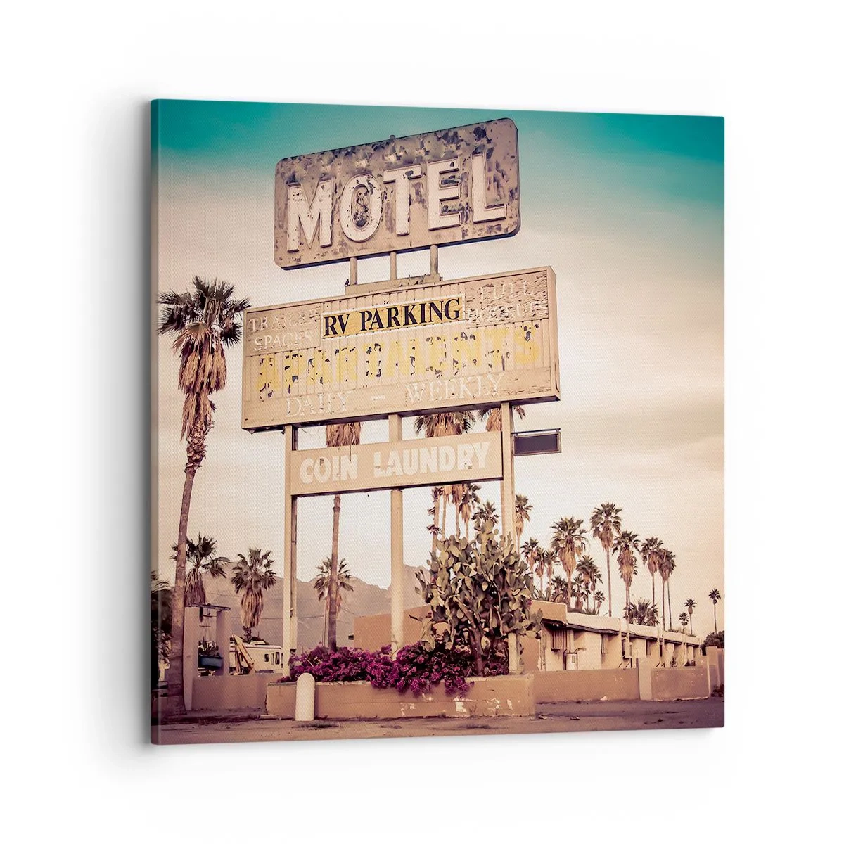 Schilderen op canvas - Hier staat de tijd stil - 70x70 cm