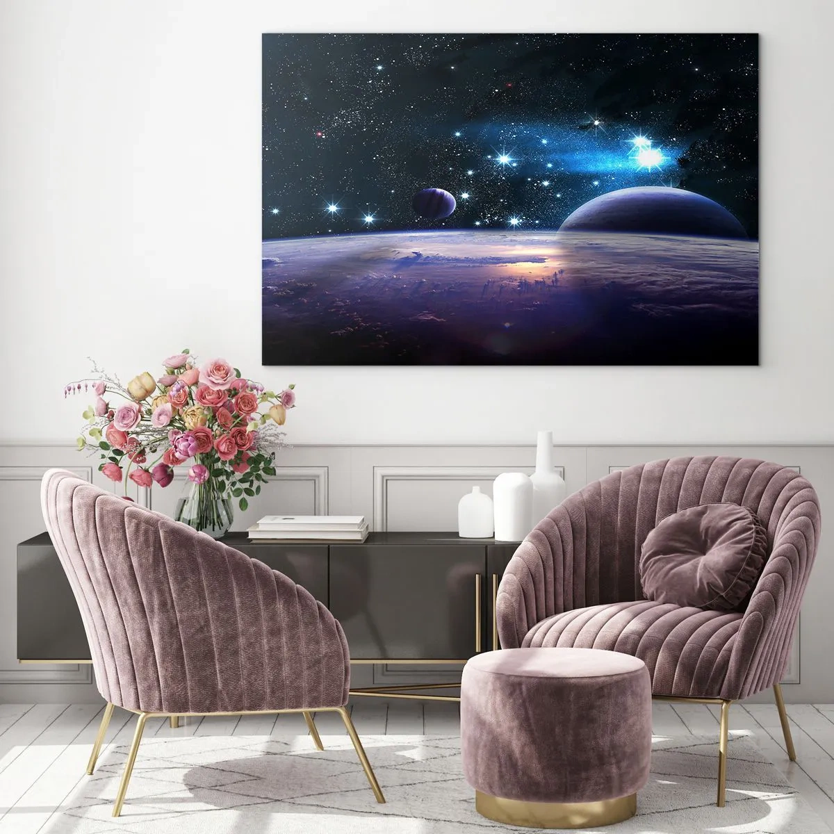 Schilderen op glas - Nog steeds alleen? - 100x70 cm