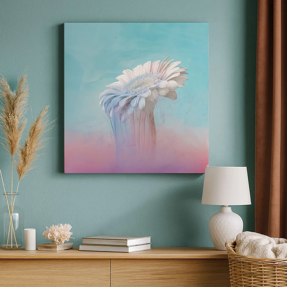 Schilderen op canvas - De bloemenonderwereld - 30x30 cm