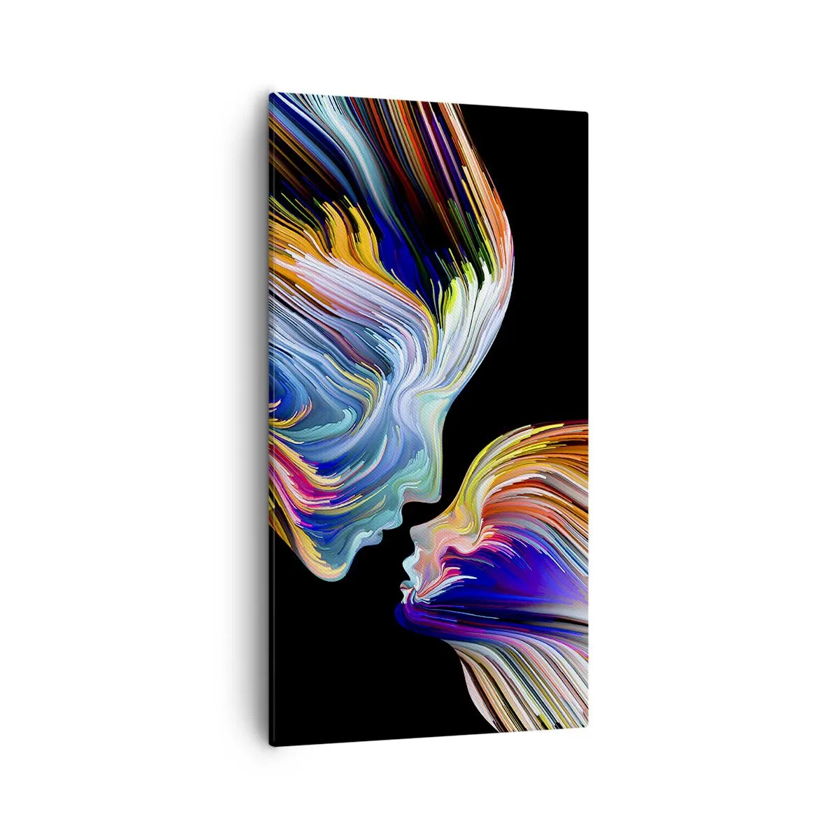 Schilderen op canvas - Een samensmelting van energie en licht - 55x100 cm