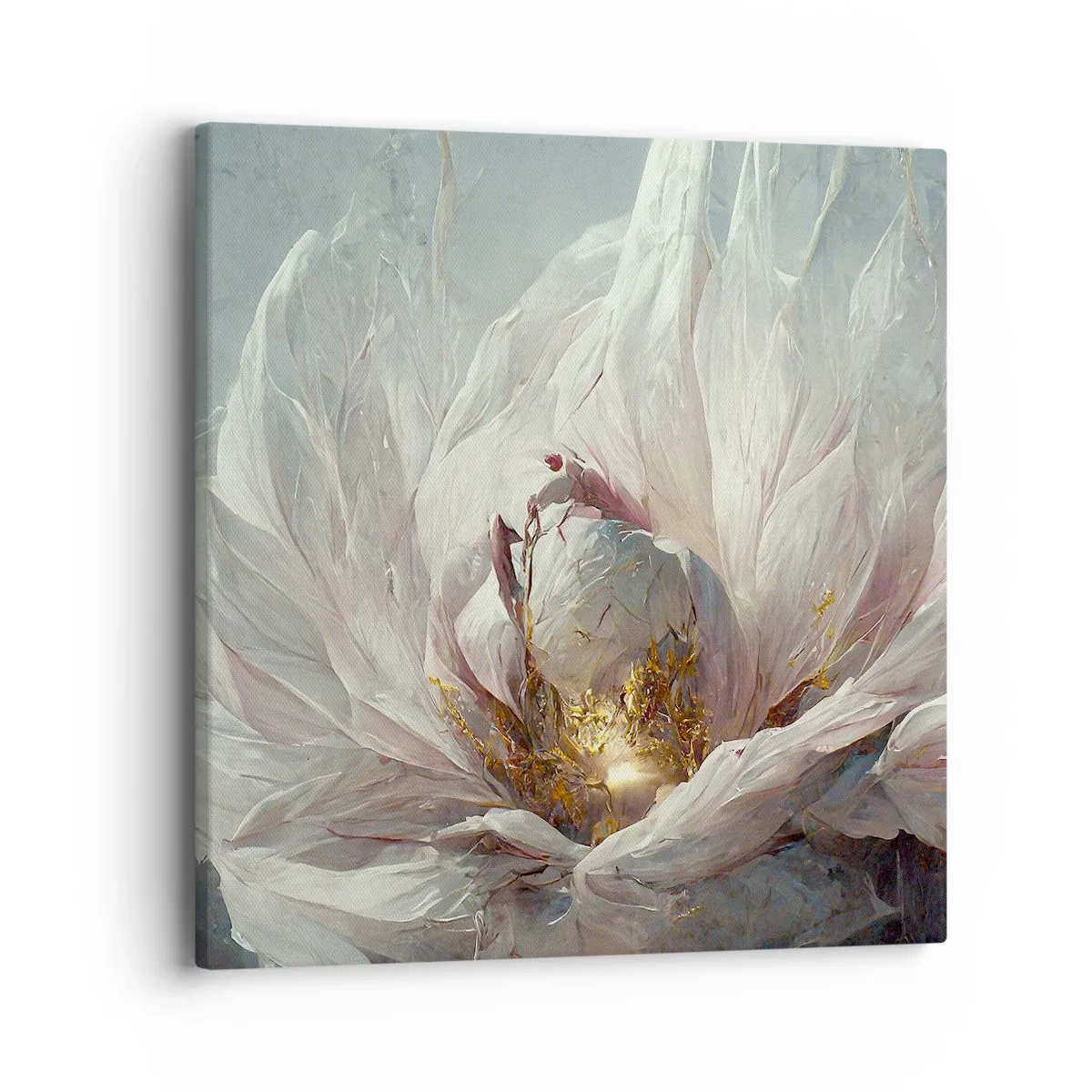 Schilderen op canvas - Hij bloeit eens in de honderd jaar - 40x40 cm
