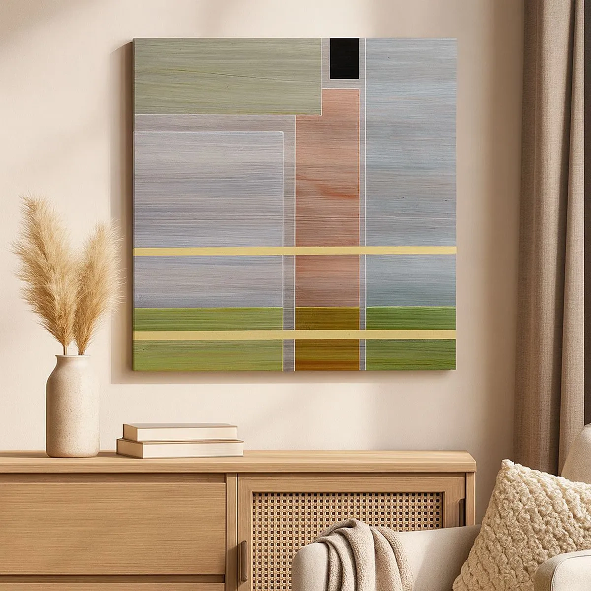 Schilderen op canvas - Eenvoudig en rustig - 30x30 cm