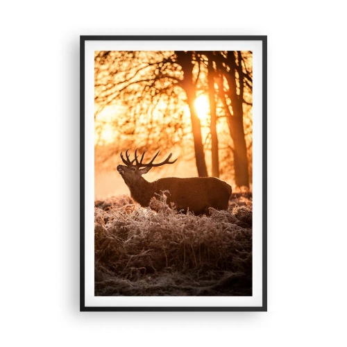 Poster in een zwarte lijst - De droom van een jager - 61x91 cm