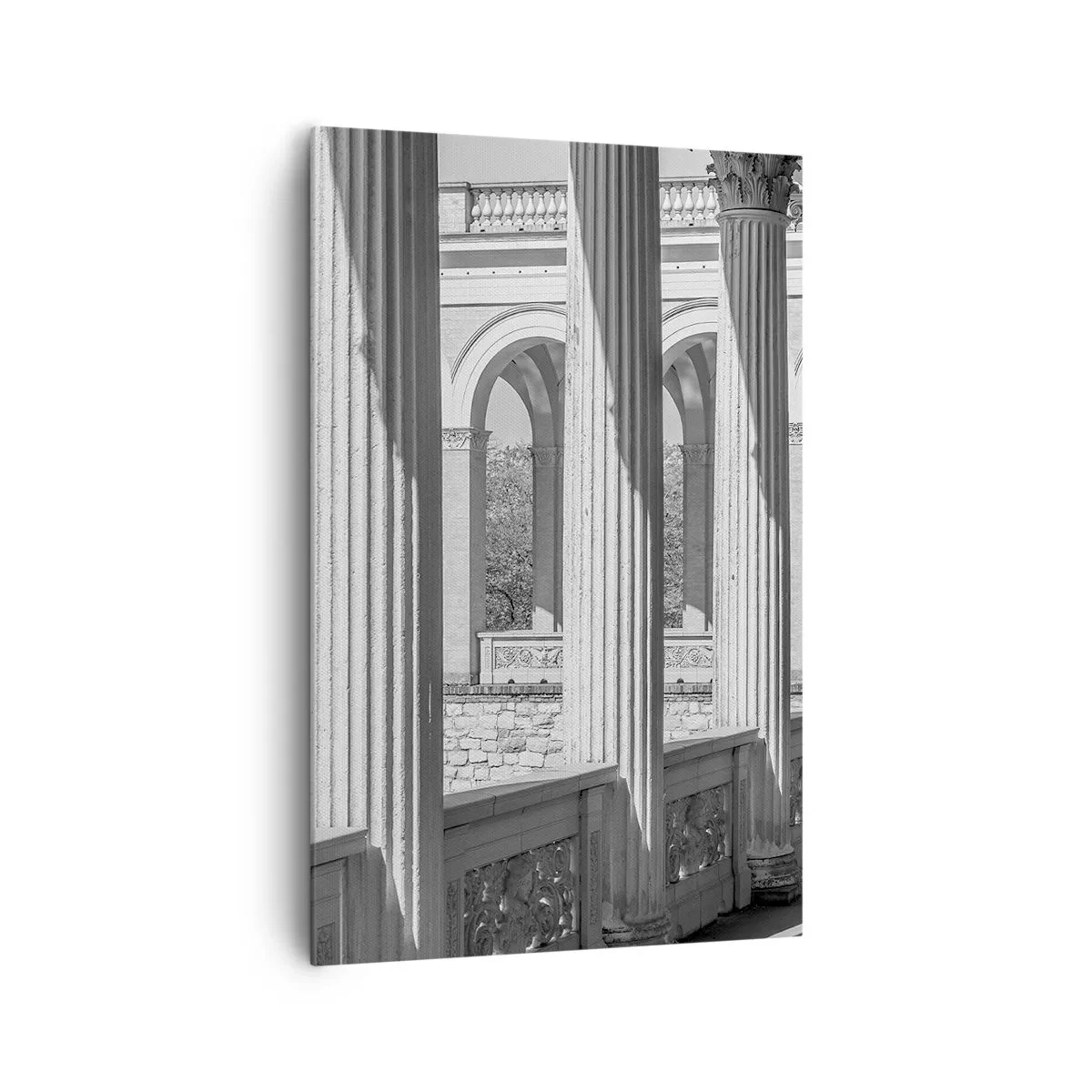 Schilderen op canvas - Zonnige arcade - 80x120 cm