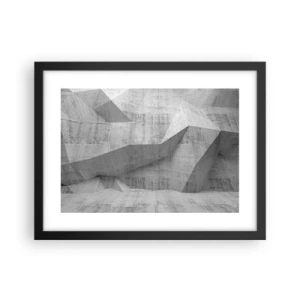 Poster in een zwarte lijst - Een echte uitdaging - 40x30 cm