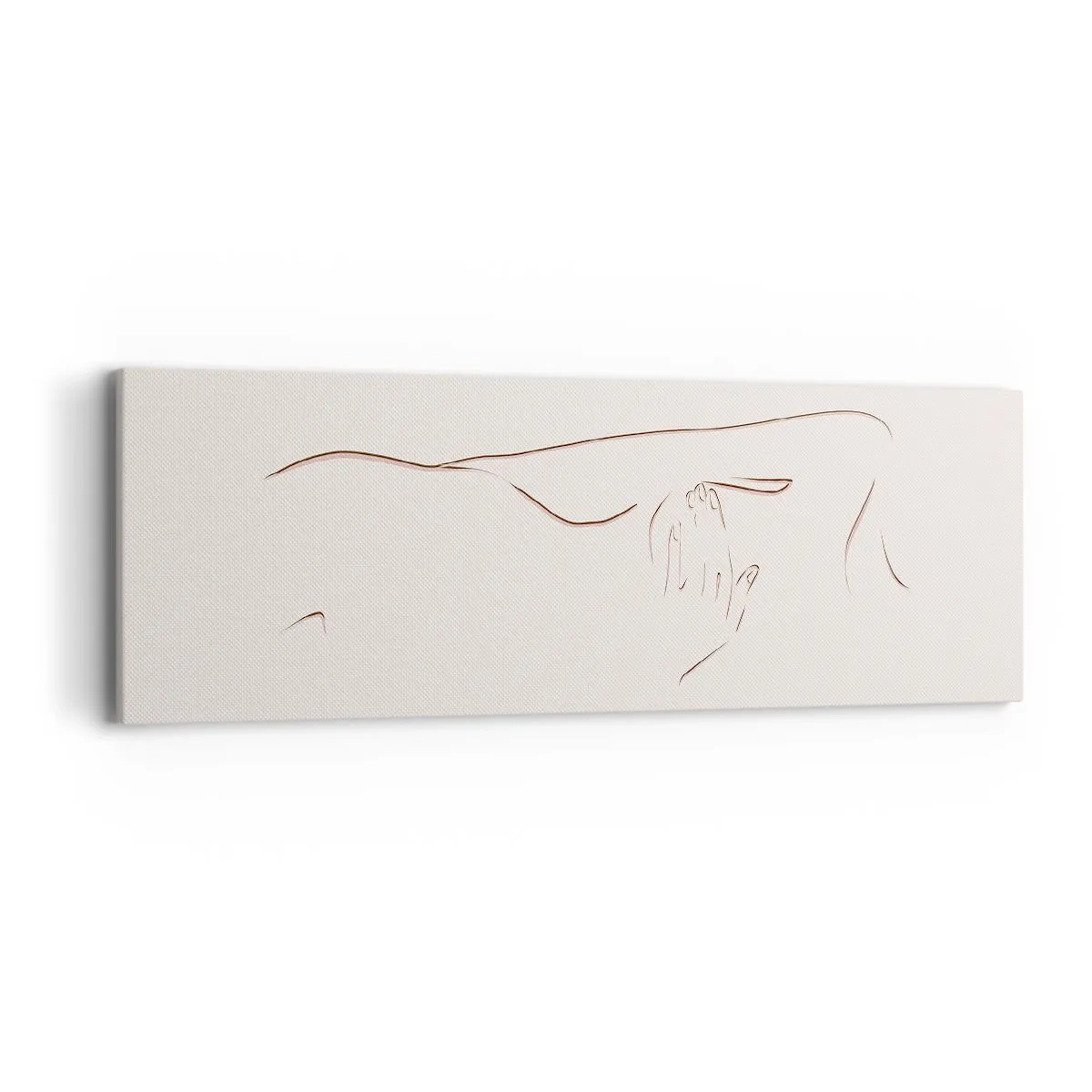 Schilderen op canvas - De vorm van verlangen - 90x30 cm