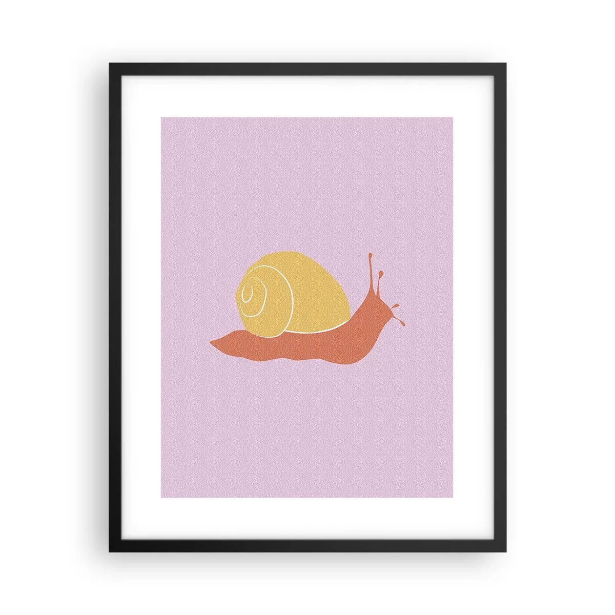 Poster in een zwarte lijst - Er is geen haast - 40x50 cm