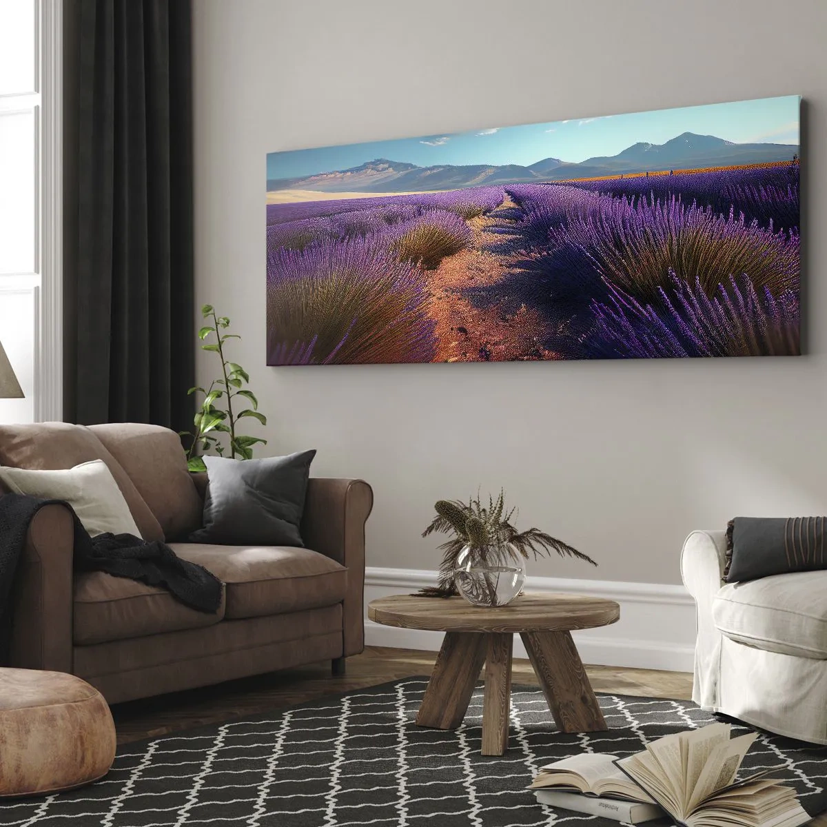 Schilderen op canvas - Geurige velden - 90x30 cm