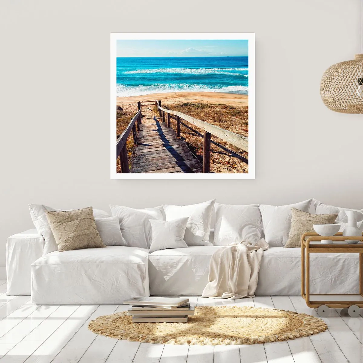 Poster - Loop maar! - 30x30 cm
