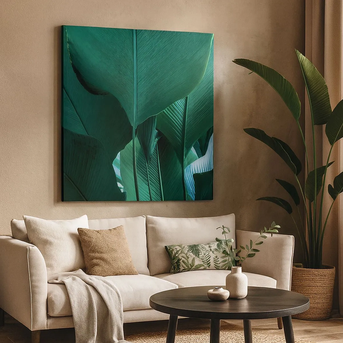 Schilderen op canvas - Naar het licht gekeerd - 30x30 cm