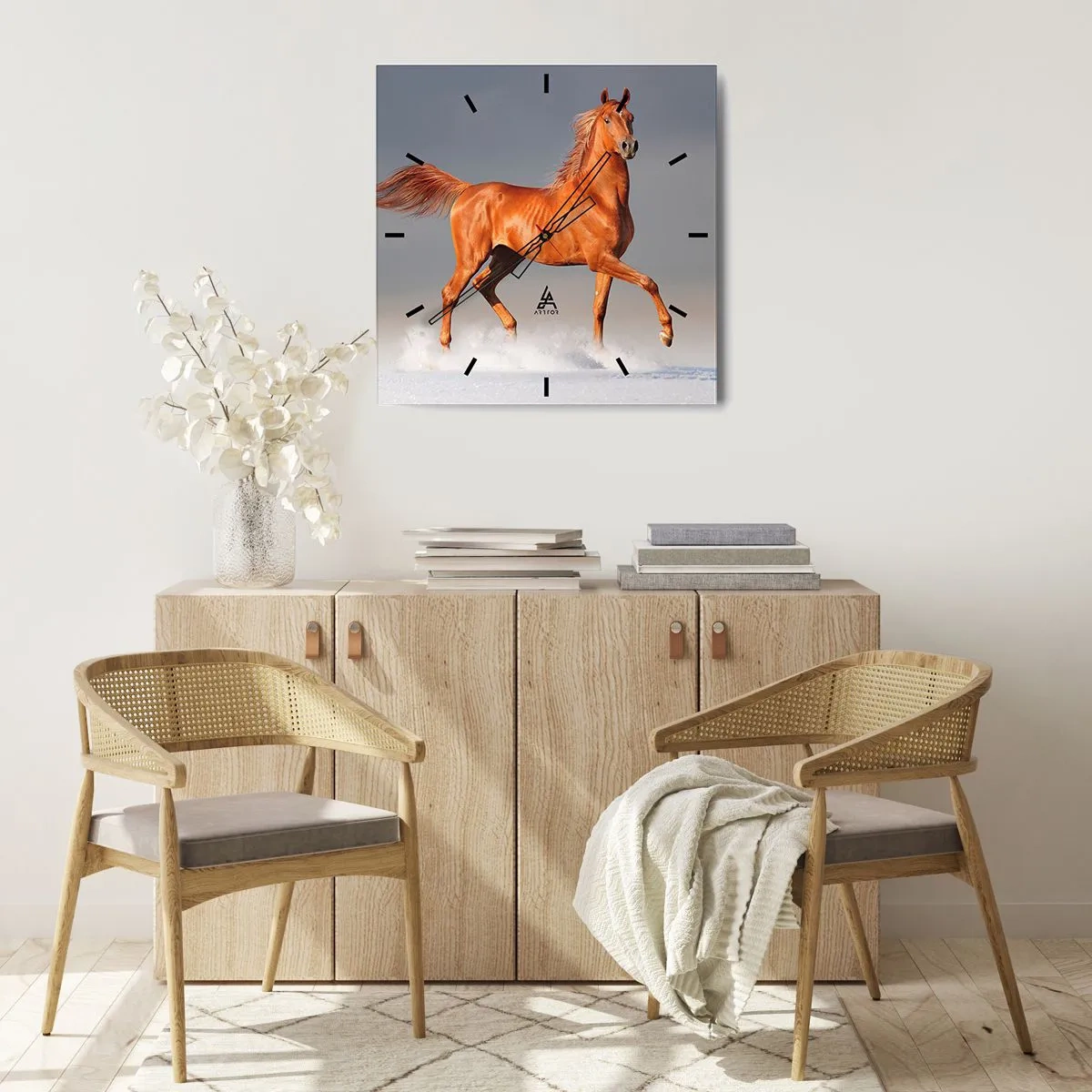 Wandklok - Klok - Dansende elegantie - 30x30 cm