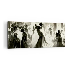 Schilderen op canvas - De grote maskerade - 100x40 cm