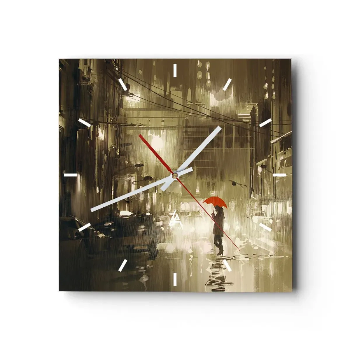 Wandklok - Klok - Alleen maar niet eenzaam - 30x30 cm
