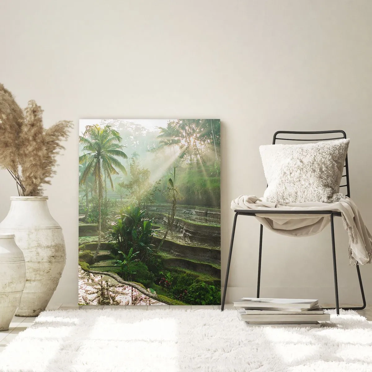 Schilderen op glas - Opgroeien in de zon - 80x120 cm