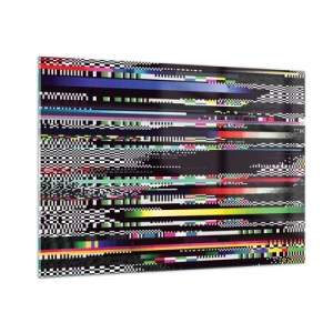 Schilderen op glas - Het controlebeeld van de werkelijkheid - 100x70 cm