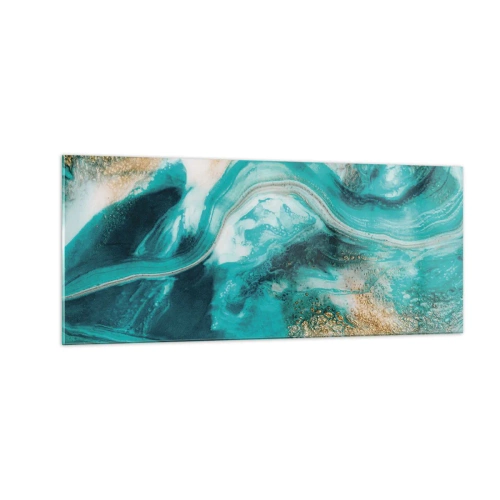 Schilderen op glas - De rivier van goud - 100x40 cm