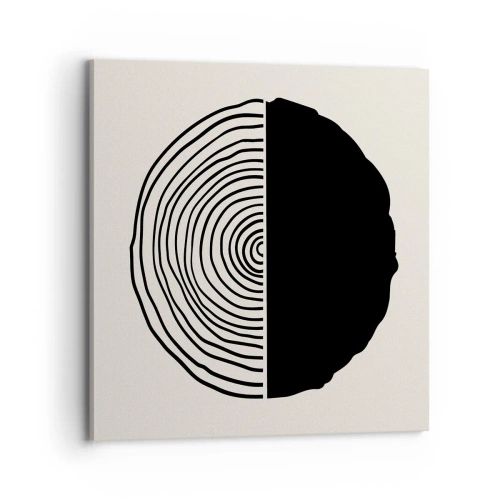 Schilderen op canvas - Half om half - 70x70 cm