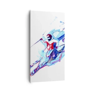 Schilderen op canvas - Gekke rush van vreugde - 65x120 cm