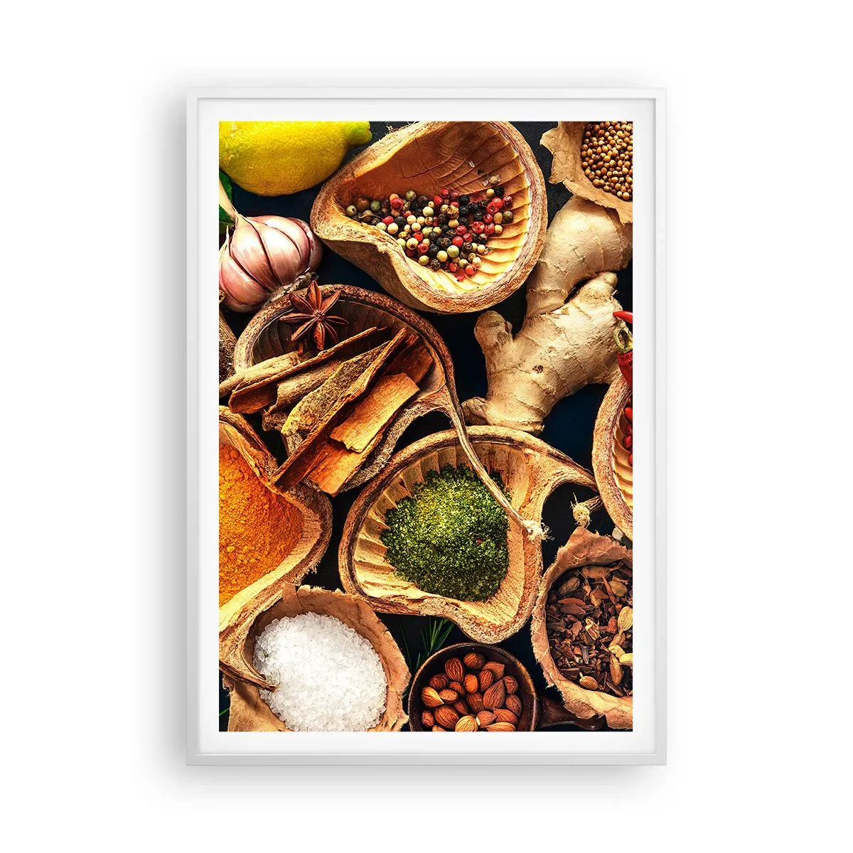 Poster in een witte lijst - Neem wat je wilt - 70x100 cm