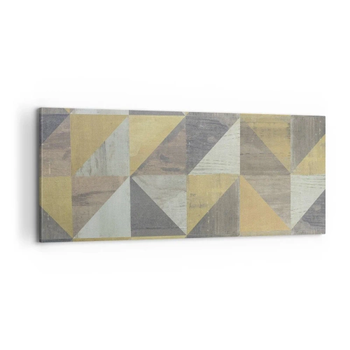 Schilderen op canvas - Op de hoek van de driehoek - 100x40 cm