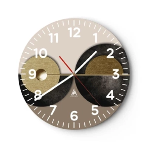 Wandklok - Klok - Variaties rond de cirkel - 40x40 cm