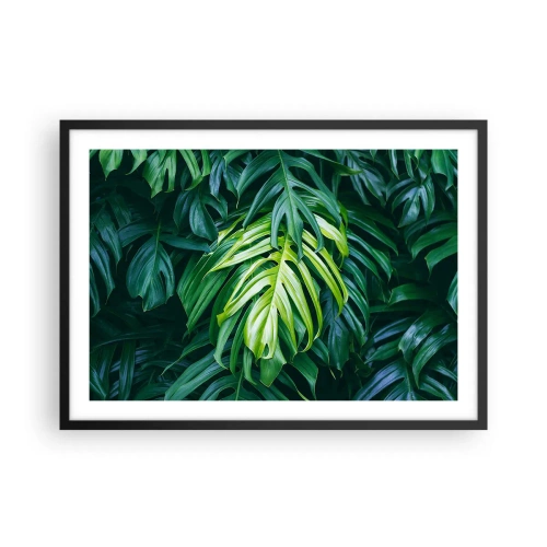Poster in een zwarte lijst - Dompel jezelf onder in de frisheid - 70x50 cm