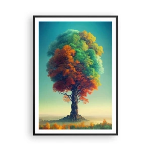 Poster in een zwarte lijst - Eik – de vader van de natuur - 70x100 cm