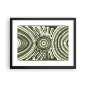 Poster in een zwarte lijst - Een explosie van emoties - 40x30 cm