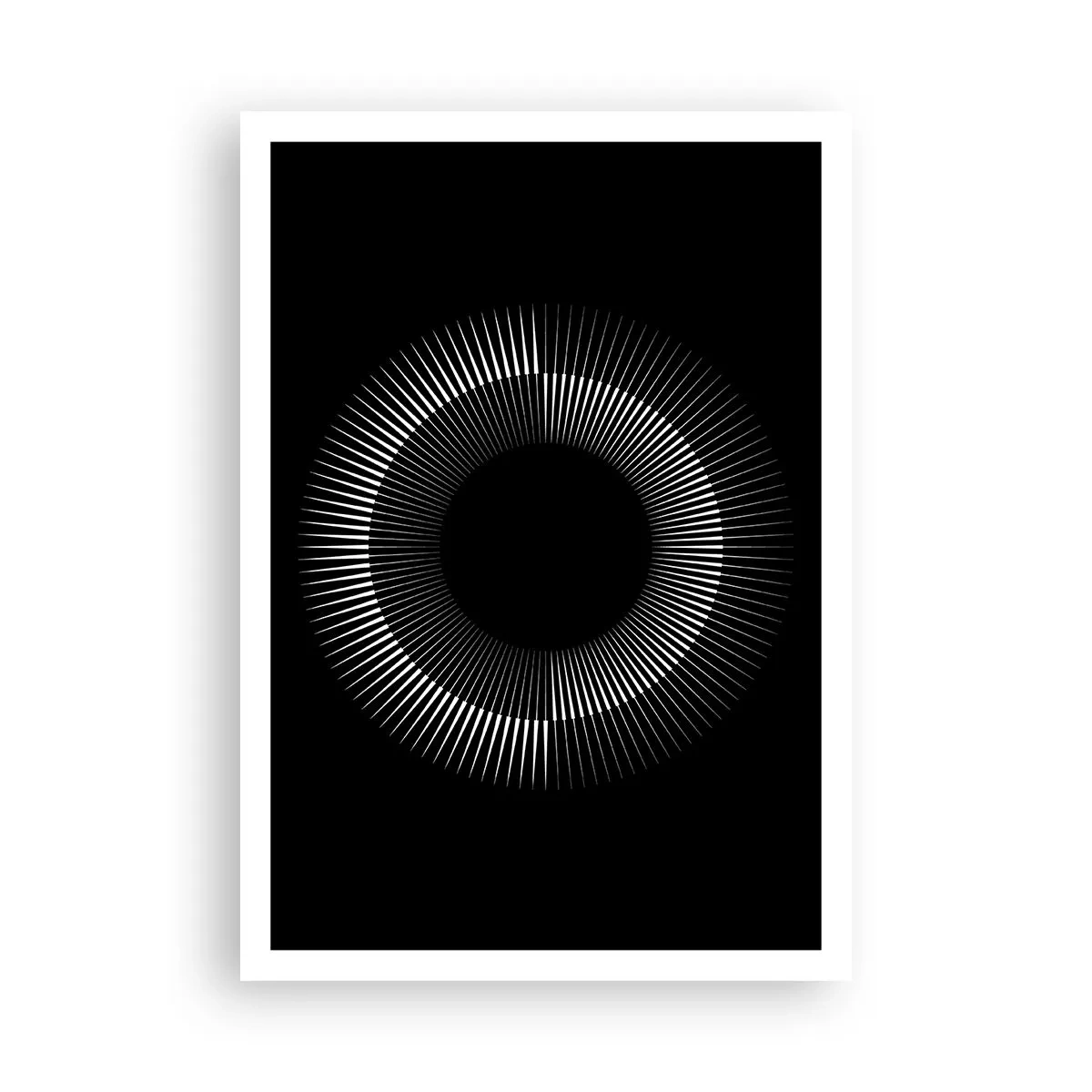 Poster - Zwarte zon - 70x100 cm