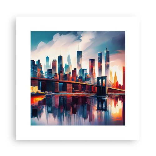 Poster - Een droomachtig New York - 30x30 cm