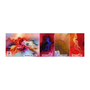Fotobehang Monster Zelfklevend Deluxe Sticker - Hoe vang je dromen - rook - Abstractie, Deel, Acryl - 100x30 cm