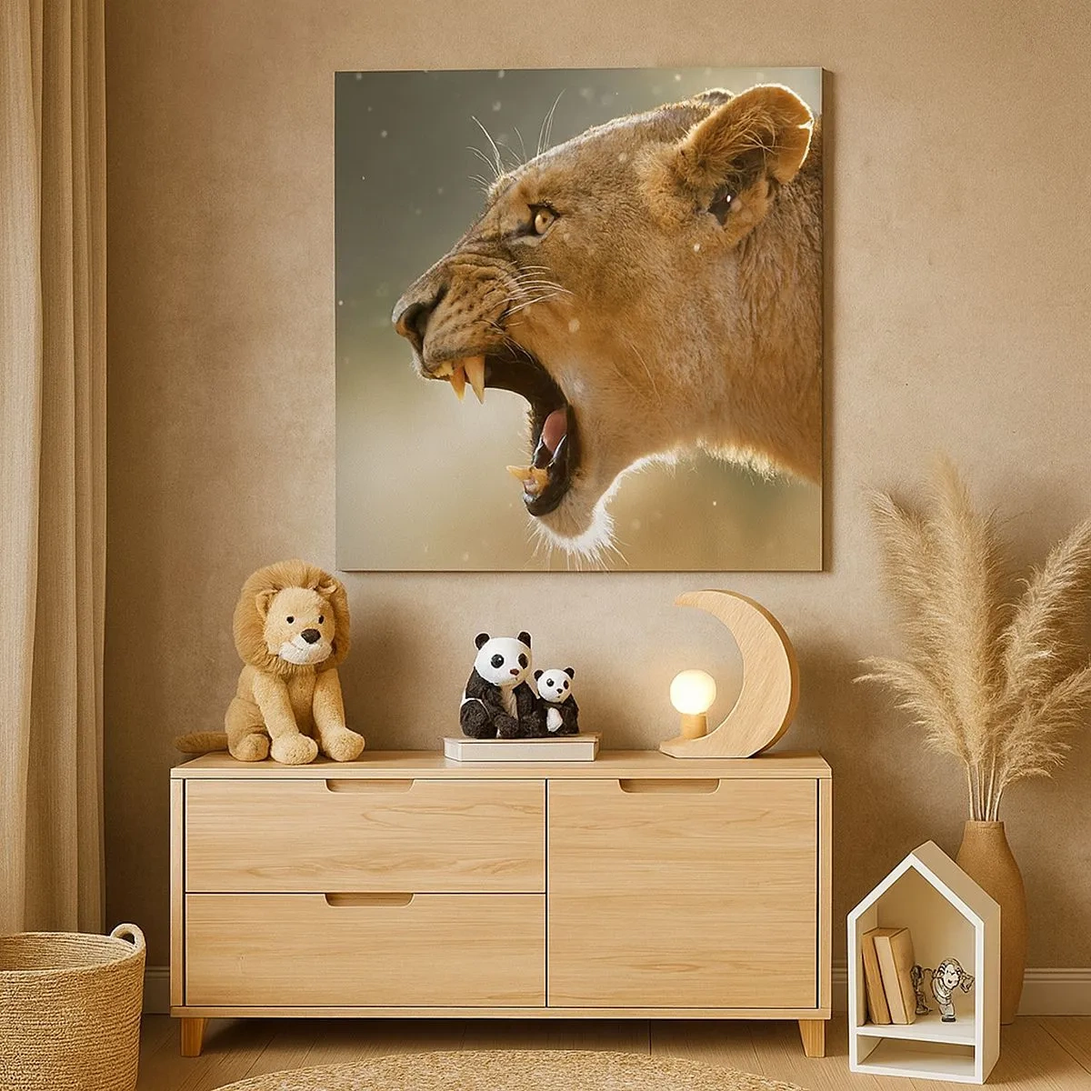 Schilderen op canvas - Probeer niet te luisteren - 30x30 cm