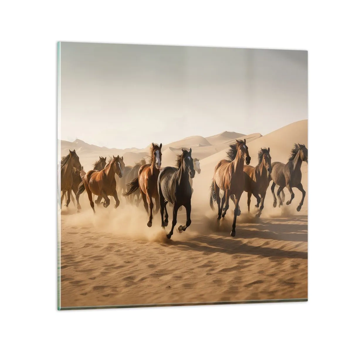 Schilderen op glas - Vrij als de wind - 70x70 cm