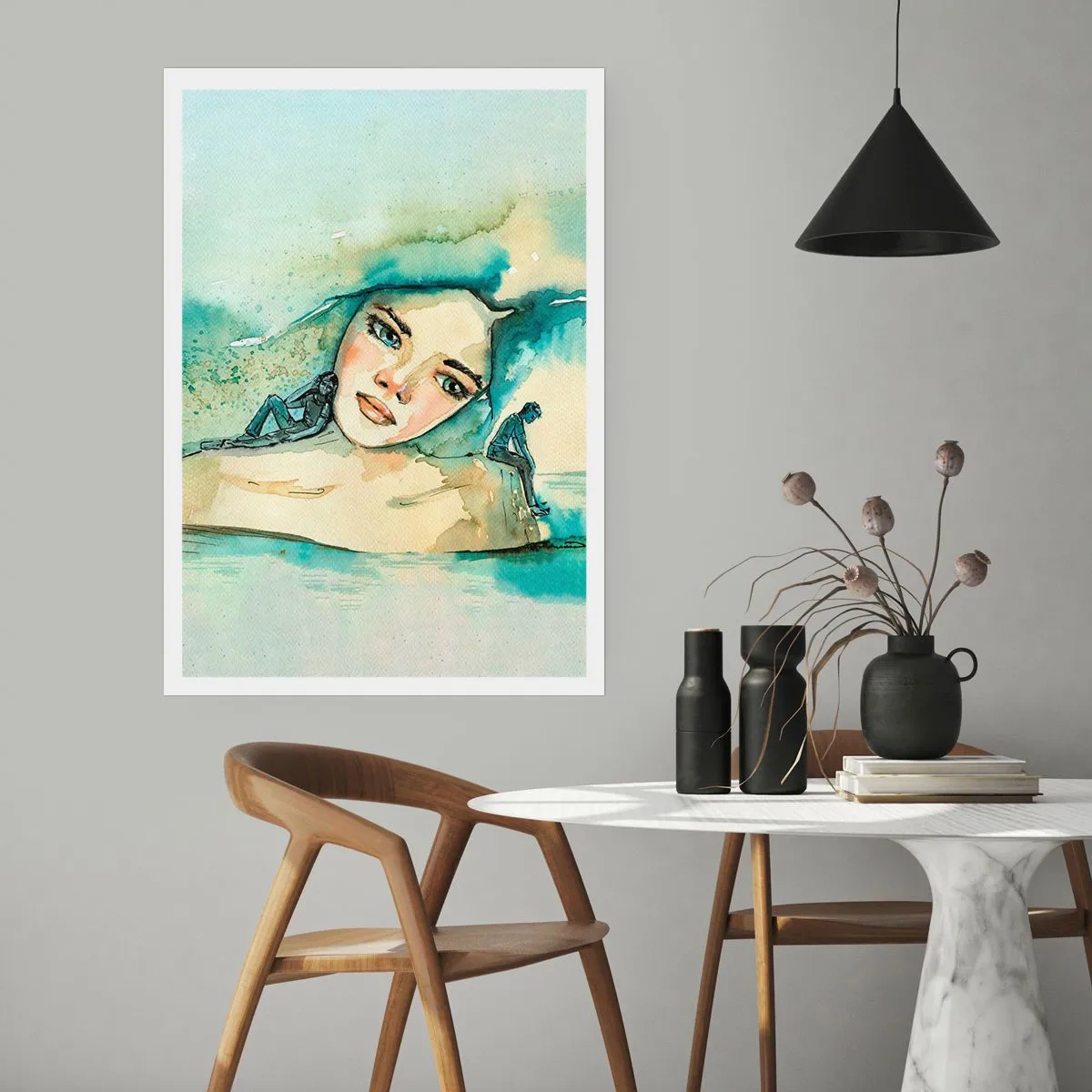 Poster - Ben ik blauw? - 70x100 cm