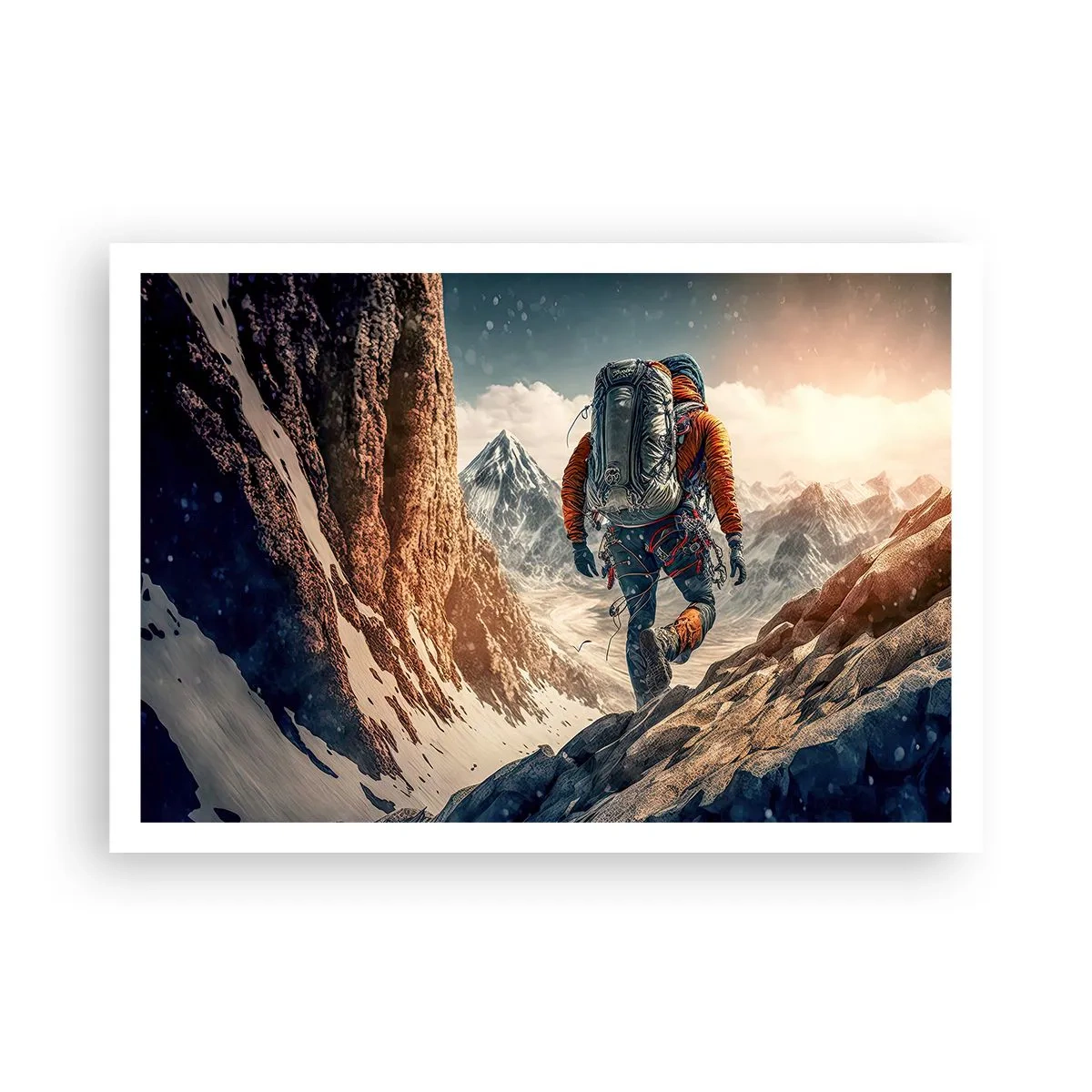 Poster - Eenzame strijder - 100x70 cm