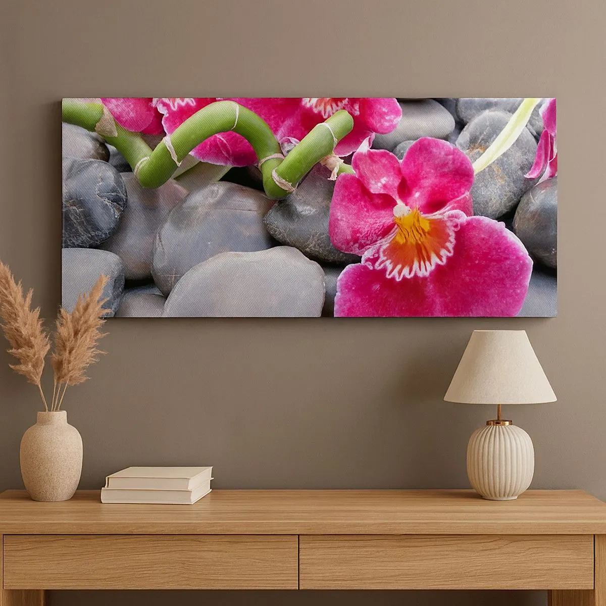 Schilderen op canvas - Kou en hitte - 100x40 cm