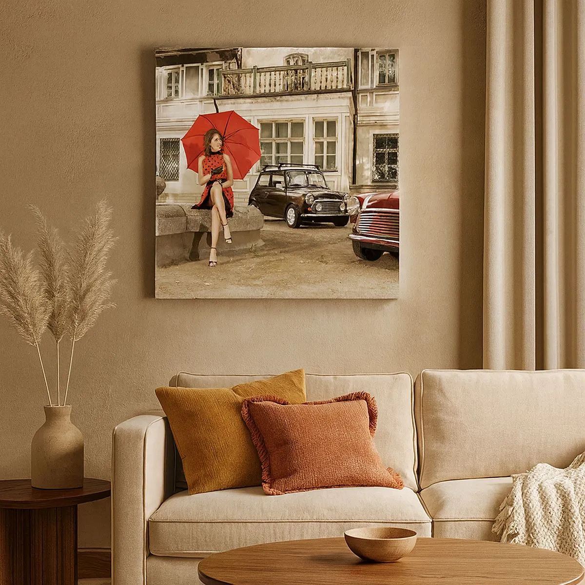 Schilderen op canvas - Een sentimentele mini-reis - 30x30 cm