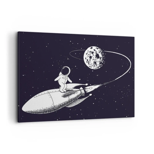 Schilderen op canvas - Spacesurfer - 100x70 cm