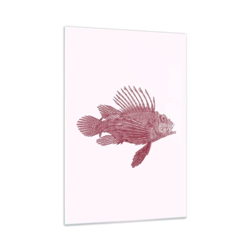 Schilderen op glas - Inwoner van exotische wateren - 70x100 cm