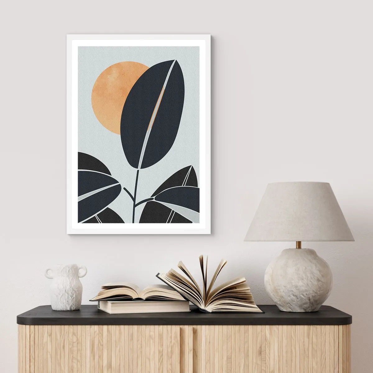 Poster in een witte lijst - Hete zomerdag - 61x91 cm