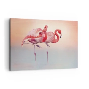 Schilderen op canvas - De kleur van de ondergaande zon - 100x70 cm