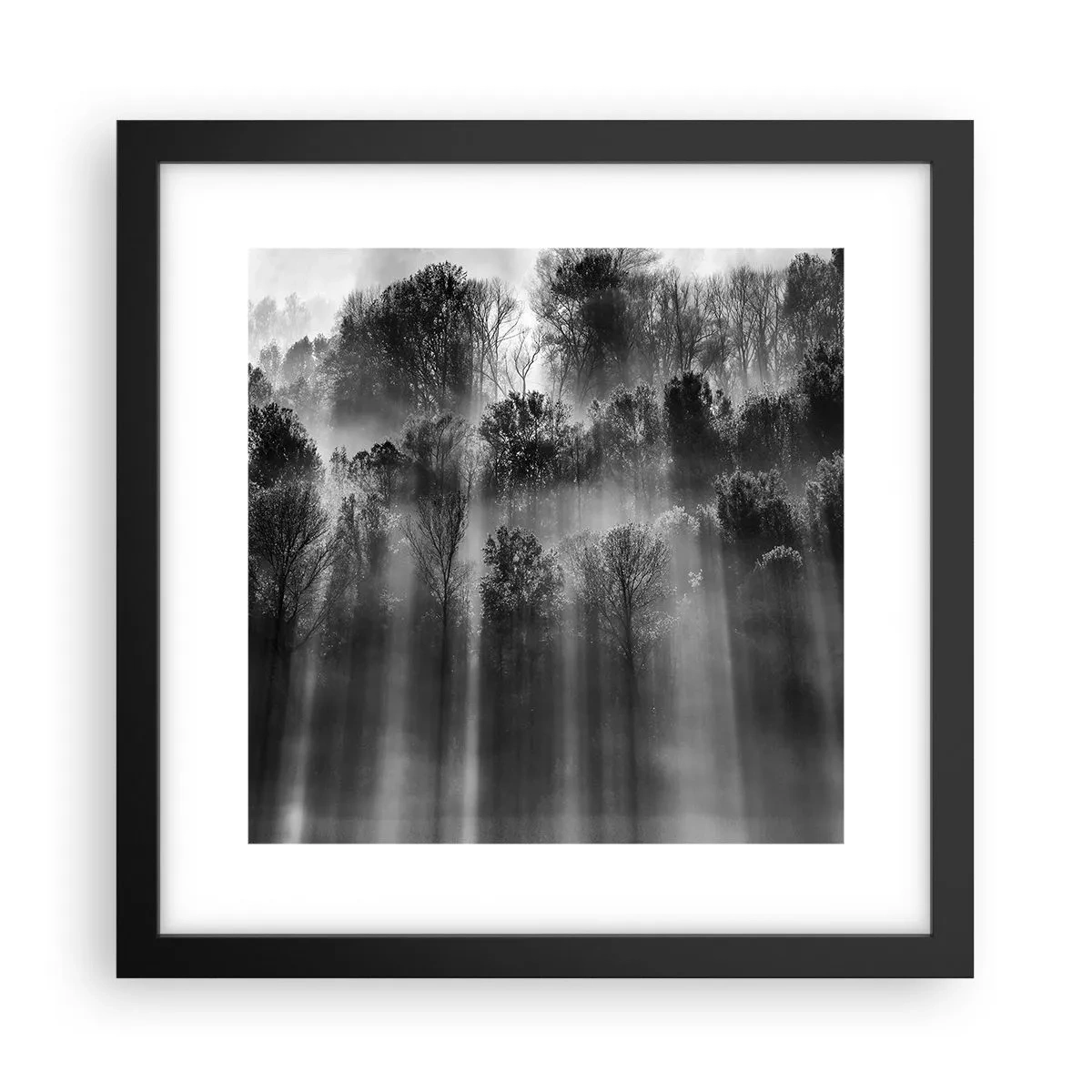 Poster in een zwarte lijst - In stromen van licht - 30x30 cm