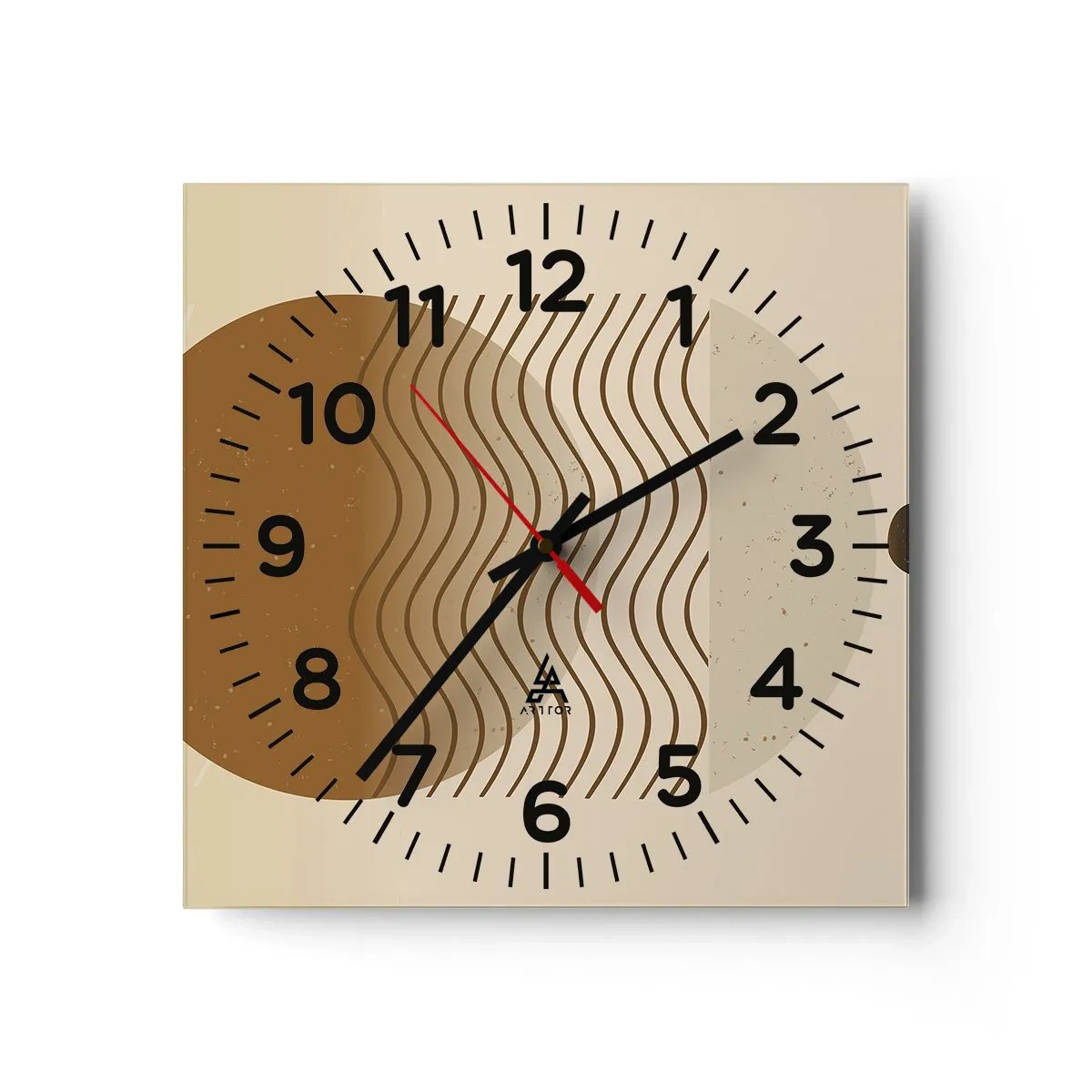 Wandklok - Klok - Over de oorsprong van geometrische figuren - 30x30 cm
