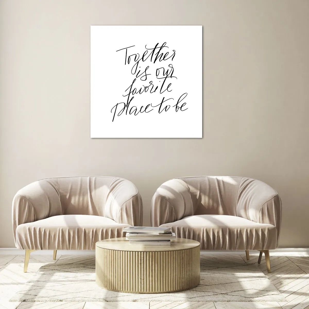 Schilderen op glas - Voel jij het ook? - 30x30 cm