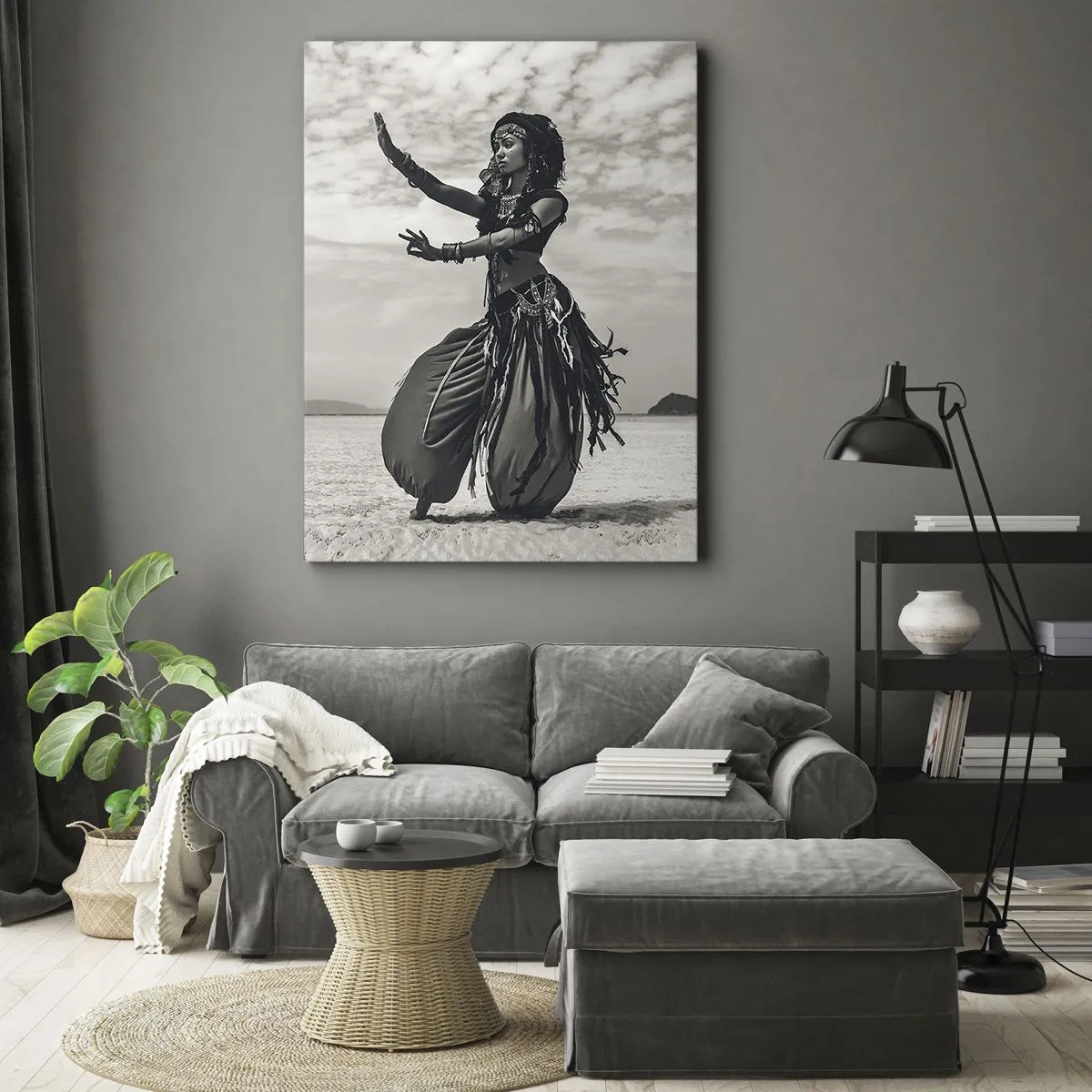 Schilderen op canvas - De dans van de zuidelijke eilanden - 45x80 cm