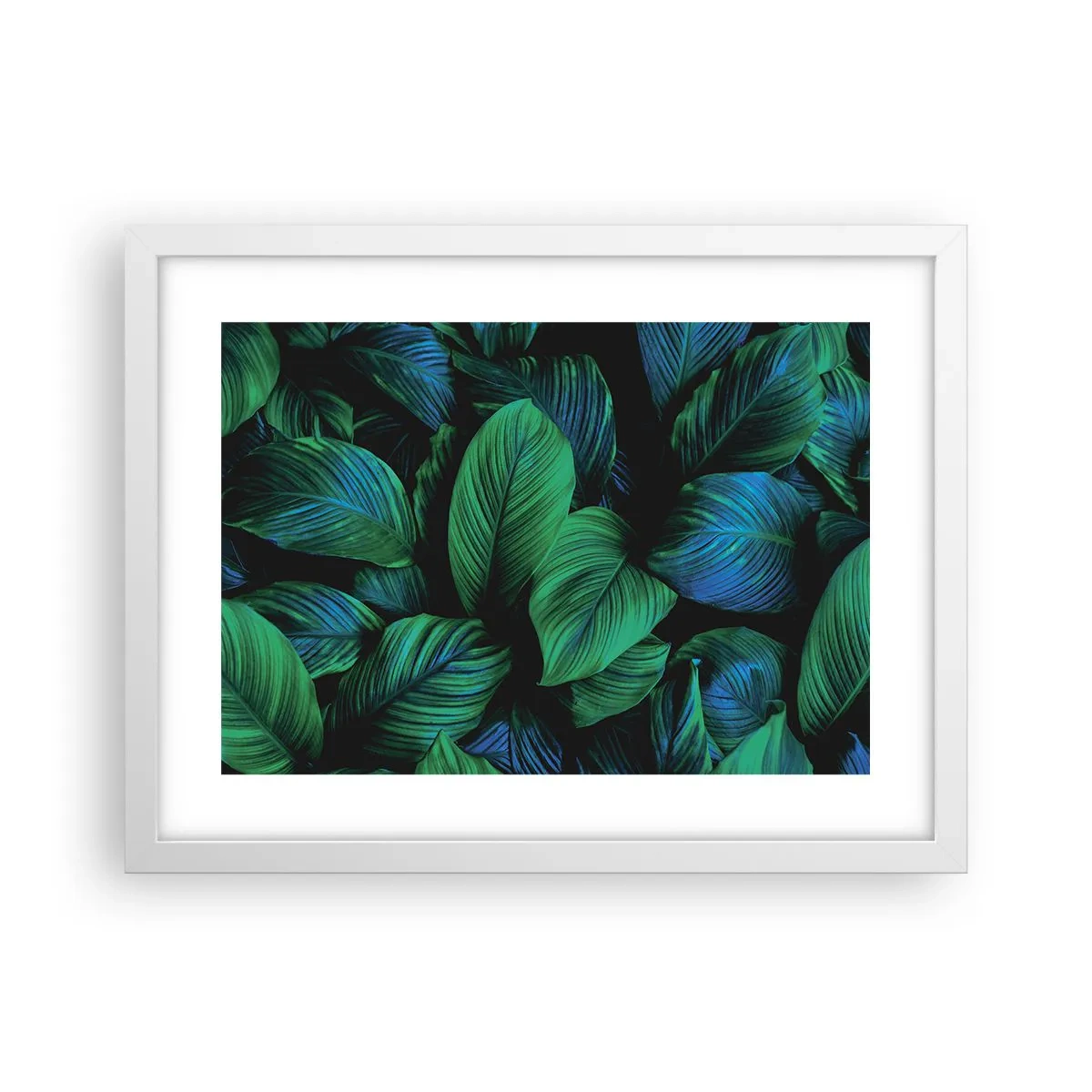 Poster in een witte lijst - In de groene menigte - 40x30 cm