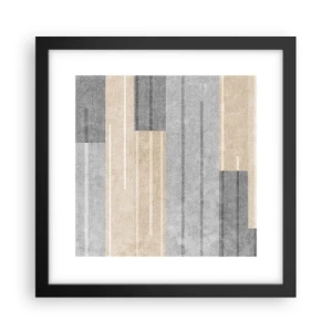 Poster in een zwarte lijst - Compositie: houd verticaal - 30x30 cm